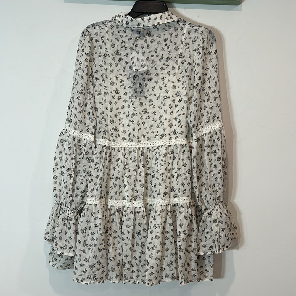 Delia’s dolls kill bohemian rebel heart long sleeve mini dress new size medium - Picture 7 of 7